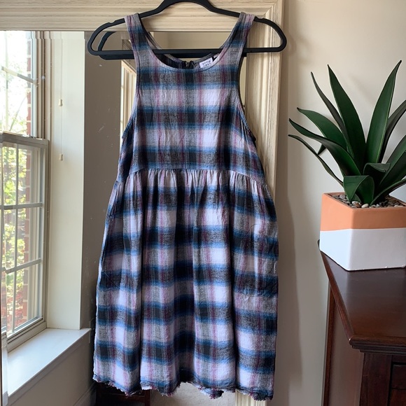 Urban Outfitters Dresses & Skirts - SOMEDAYS LOVIN purple & blue plaid dress (small) ✨